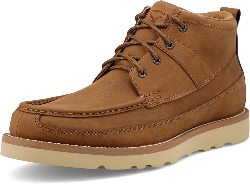 TwistedX Men's Wedge Sole Work Bood- Oiled Saddle Leather
