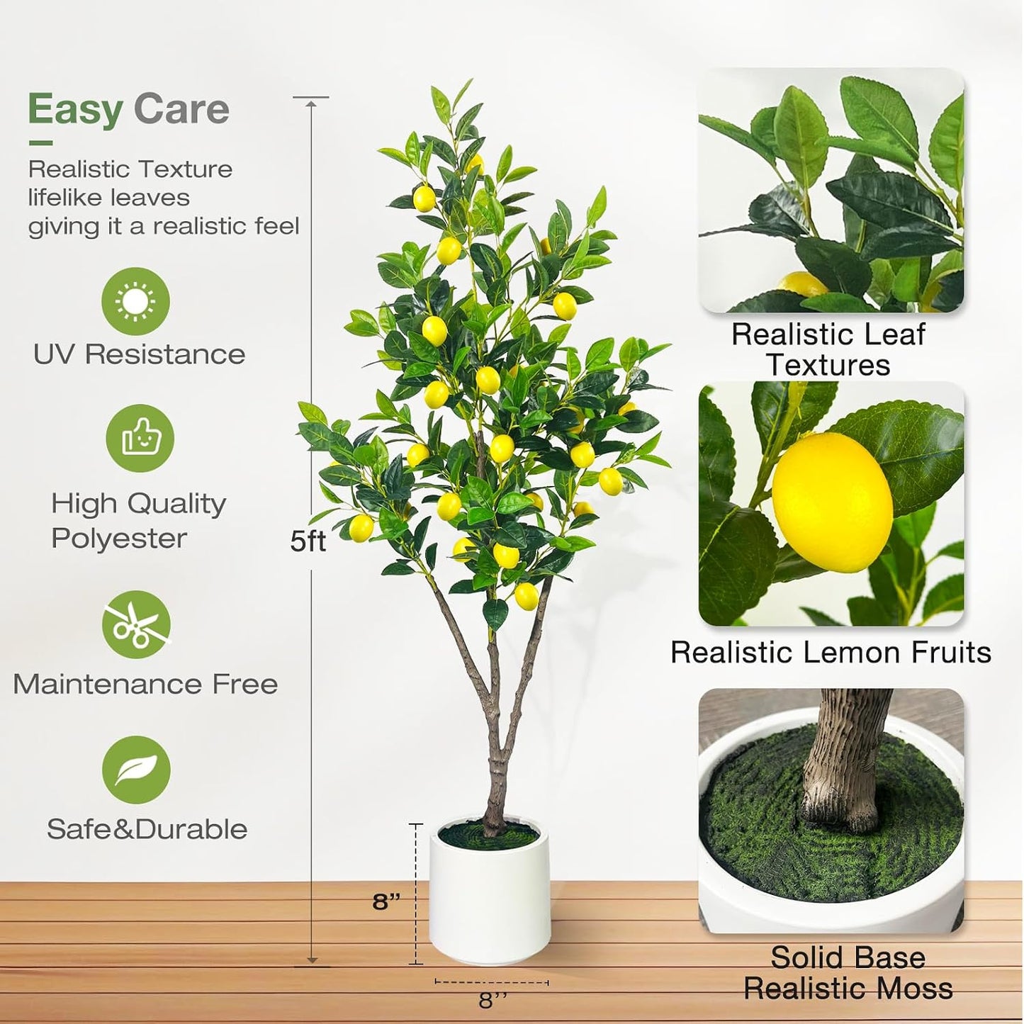 Bring Mediterranean Charm Home with Faux Lemon Tree