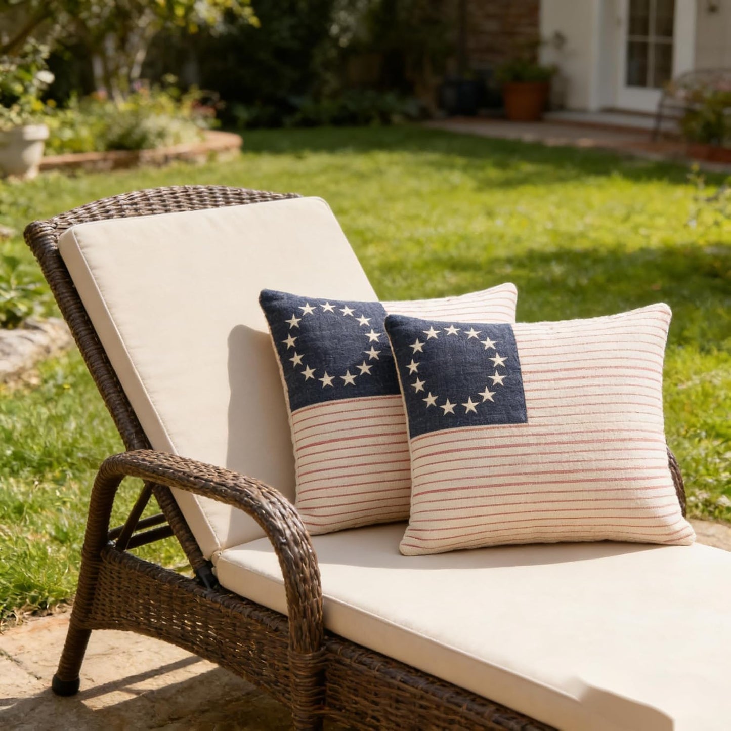 Vintage Betsy ross Flag pillow cover Set