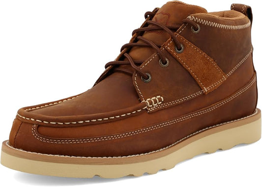TwistedX Men's Wedge Sole Work Bood- Oiled Saddle Leather