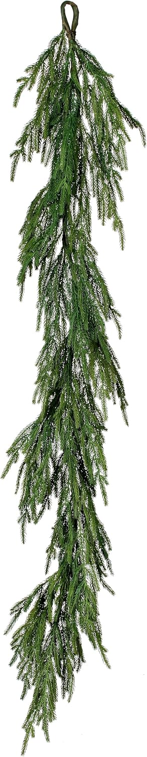Real Touch Norfolk Pine Garland-60 Inch Artificial Evergreen Greenery