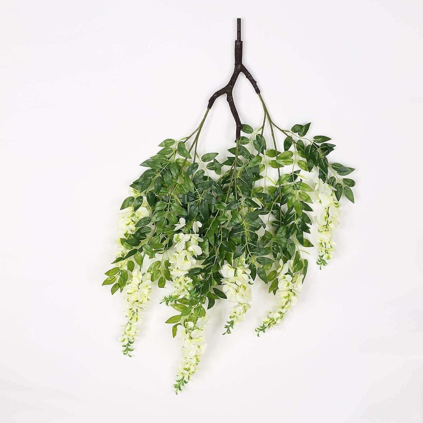 Cream Wisteria Hanging Flora Chandelier Canopy