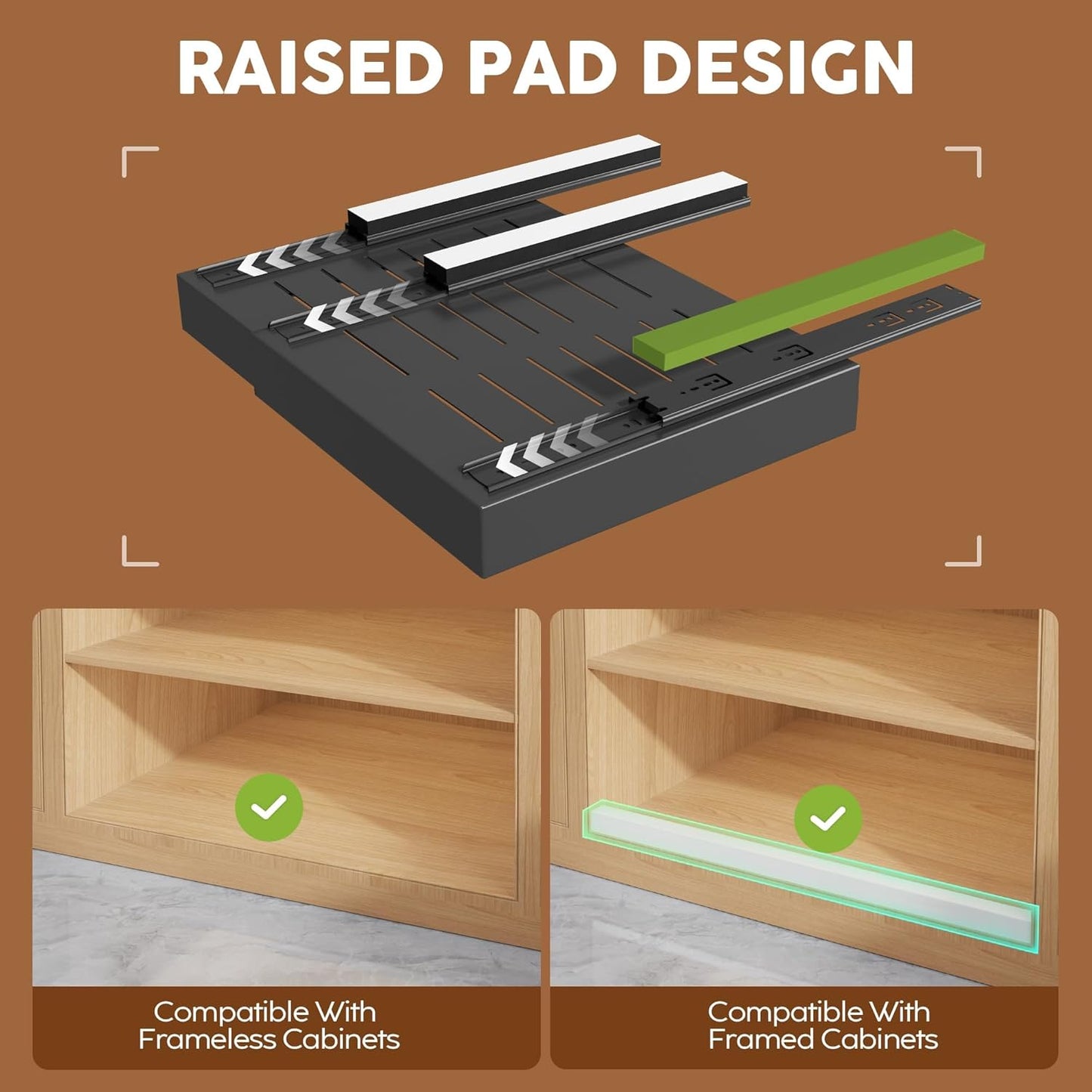Expandable Pull-Out Cabinet Organizer Shelf