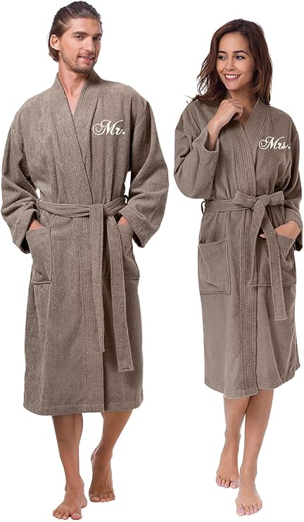 Mr. & Mrs. Terry Cloth Robe Set - Luxury Matching Wedding Robes