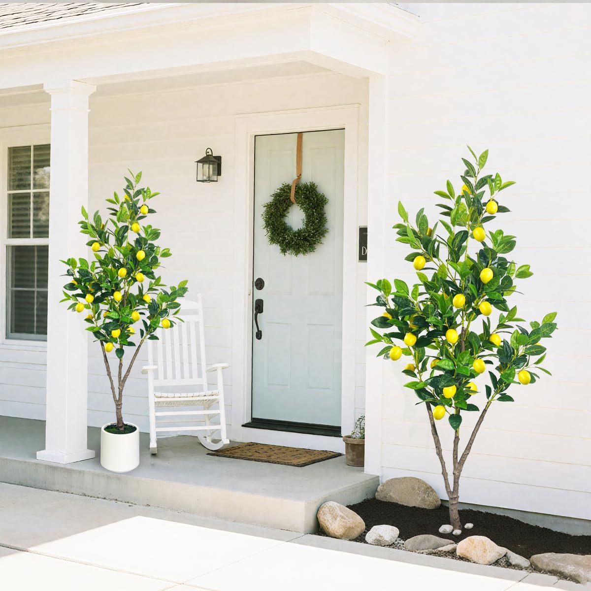 Bring Mediterranean Charm Home with Faux Lemon Tree