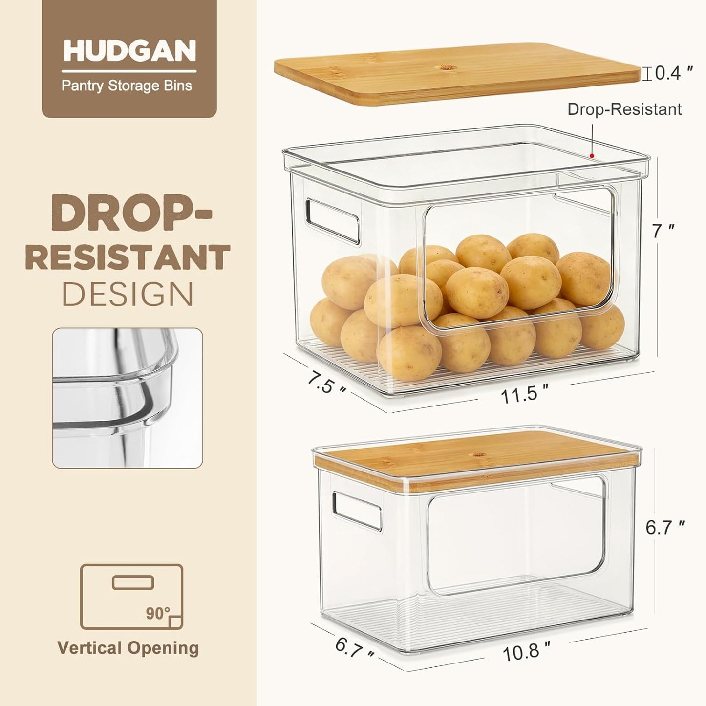 Pantry Organization Ideas | Stackable Potato & Onion Storage Bins for a Clutter Free Kitchen
