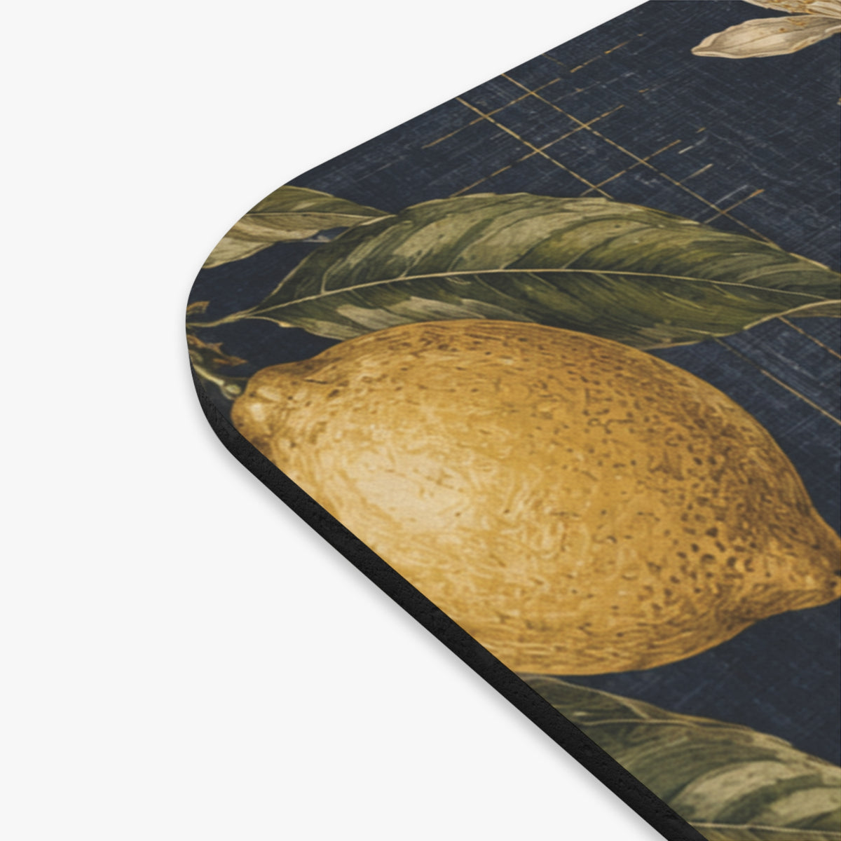 Lemons on Blue Vintage Mouse Pad (Rectangle)
