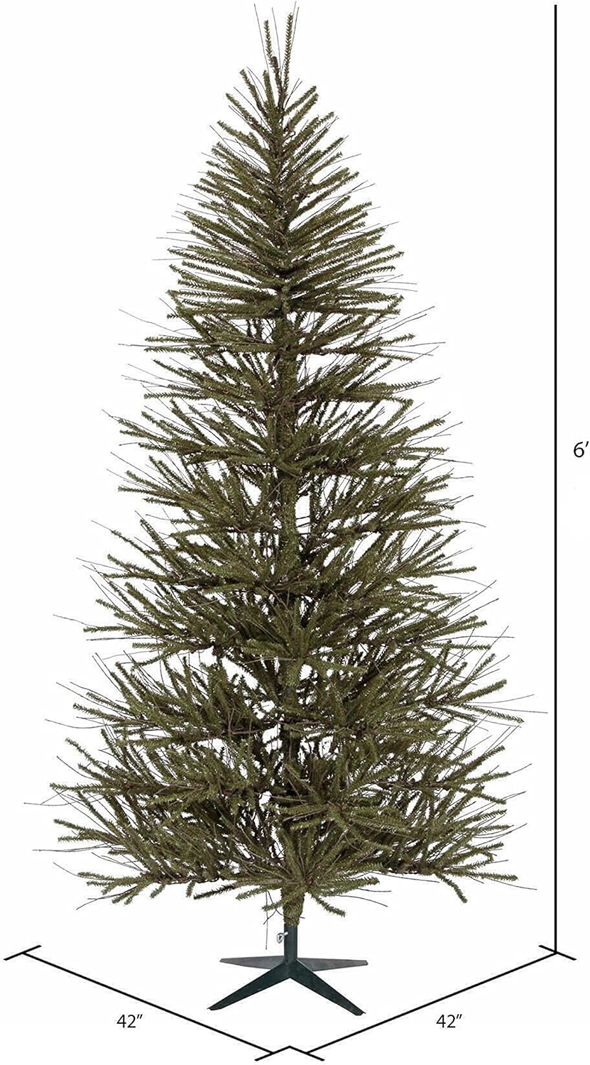 Vienna Twig Artificial Christmas Tree - 7 Foot Unlit Rustic Holiday Tree