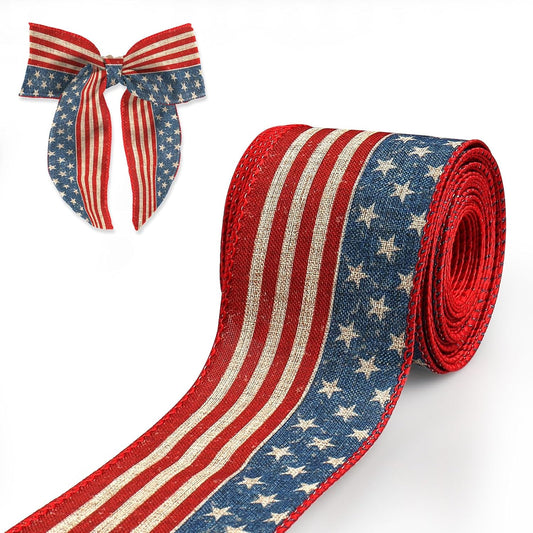 Vintage Americana Wired Ribbon Roll