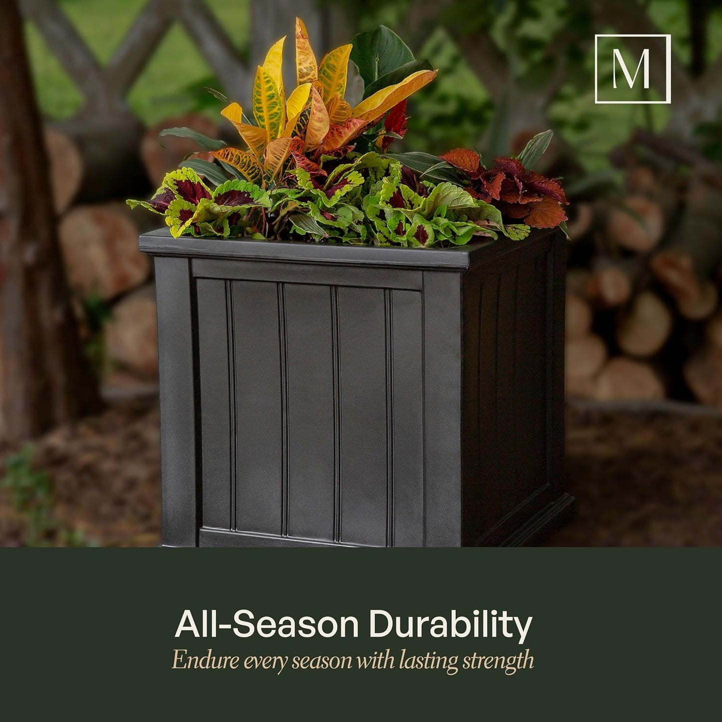 Classic White Cape Cod Planter | Elegant Outdoor Planter for Porch, Patio & entry way
