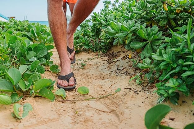 Coastal Comfort Men's Leather Beach Sandals