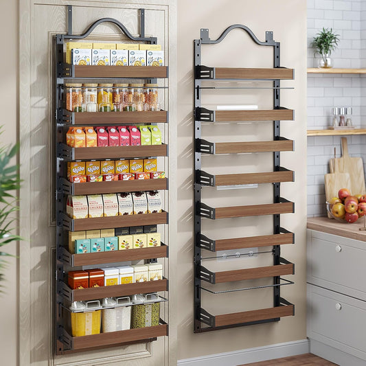 8-Tier Pantry Door Organizer for Clutter-Free Kitchen