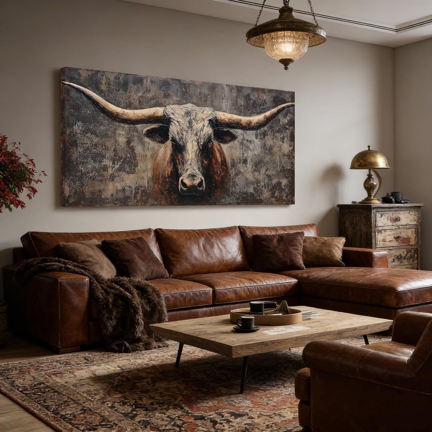Rustic Highland Cow Wall Art for Modern Farmhouse Lving