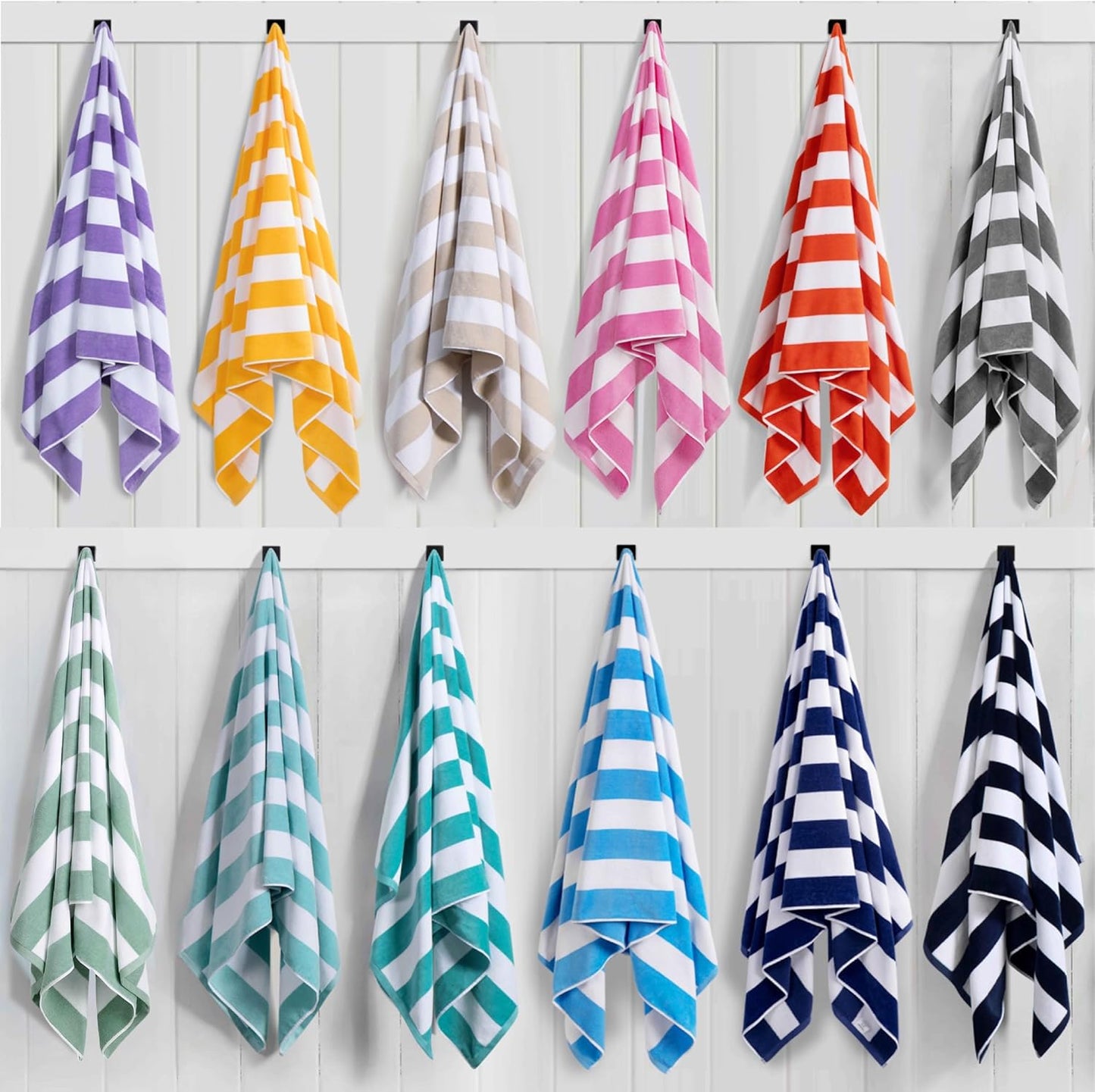 Coastal Cabana Oversized Beach Towel