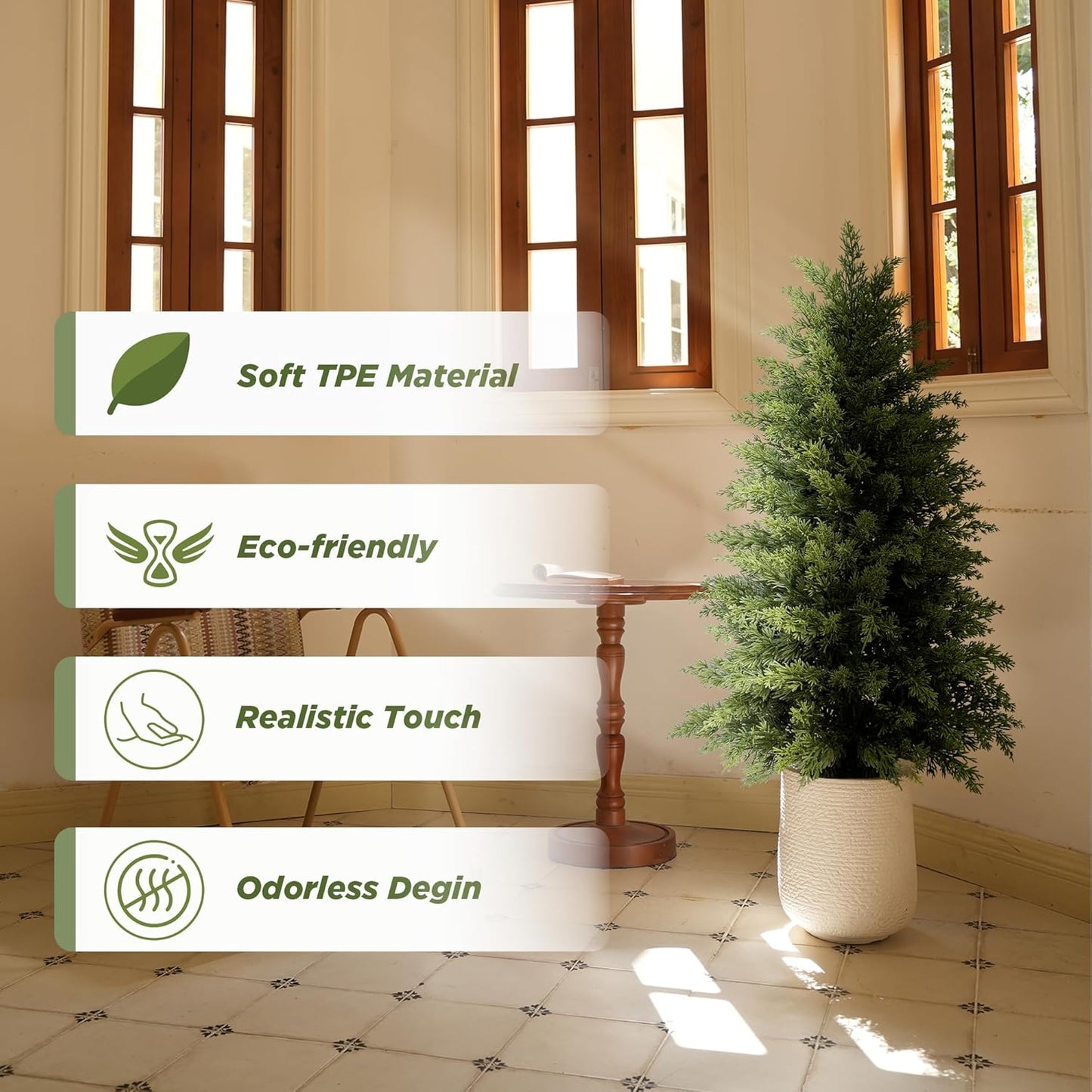 Elevate Your Entryway with Timeless Cedar Topiary Trees