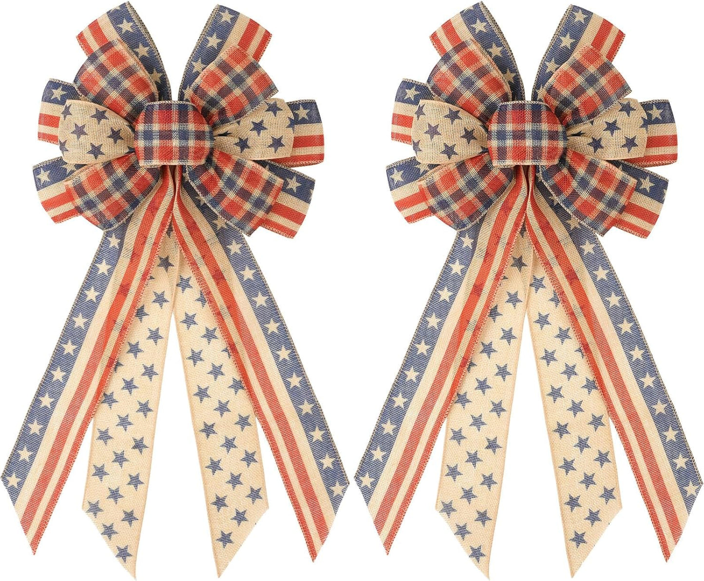 Patriotic Front Door Bow