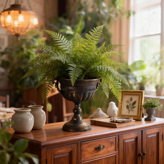 Heirloom Fern Urn Planter