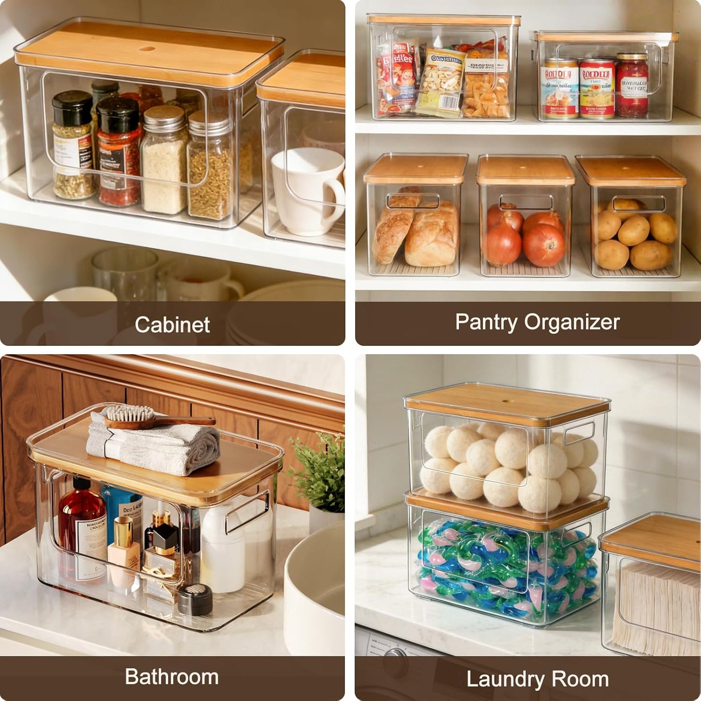 Pantry Organization Ideas | Stackable Potato & Onion Storage Bins for a Clutter Free Kitchen