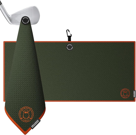 Ghost Golf Magnetic Caddie Towel - Waffle Weave Microfiber Golf Towel