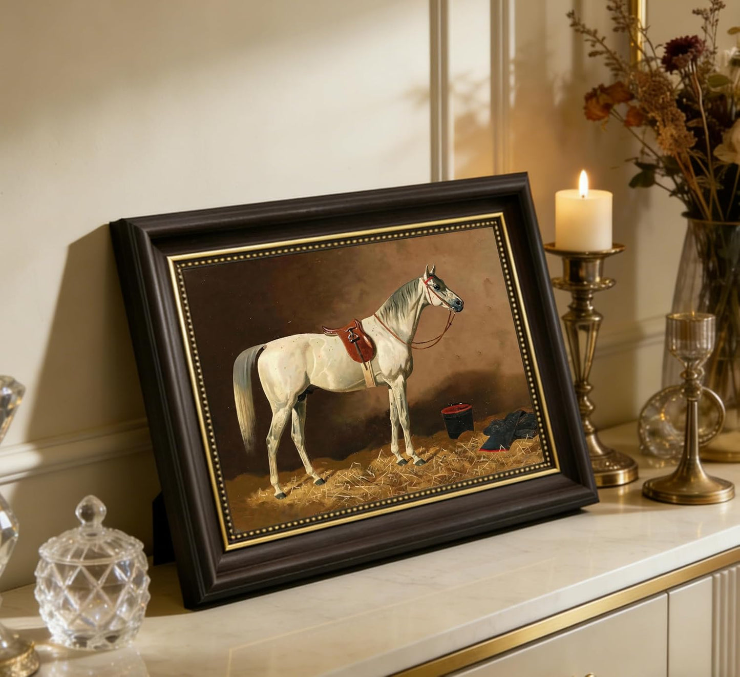 Vintage Equestrian Horse Wall Art Set | Classic English Horse Prints | Set of 4
