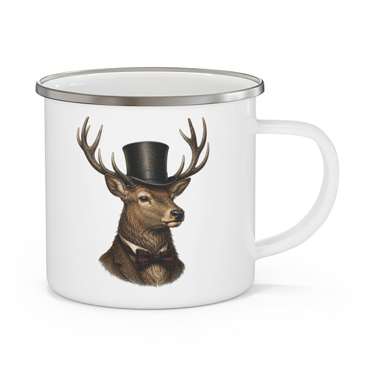 Sir Reginald Heritage Stag Enamel Camp Mug - 12 oz