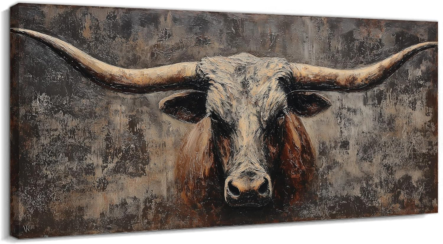 Rustic Highland Cow Wall Art for Modern Farmhouse Lving