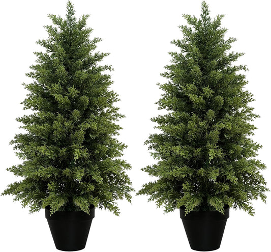 Elevate Your Entryway with Timeless Cedar Topiary Trees