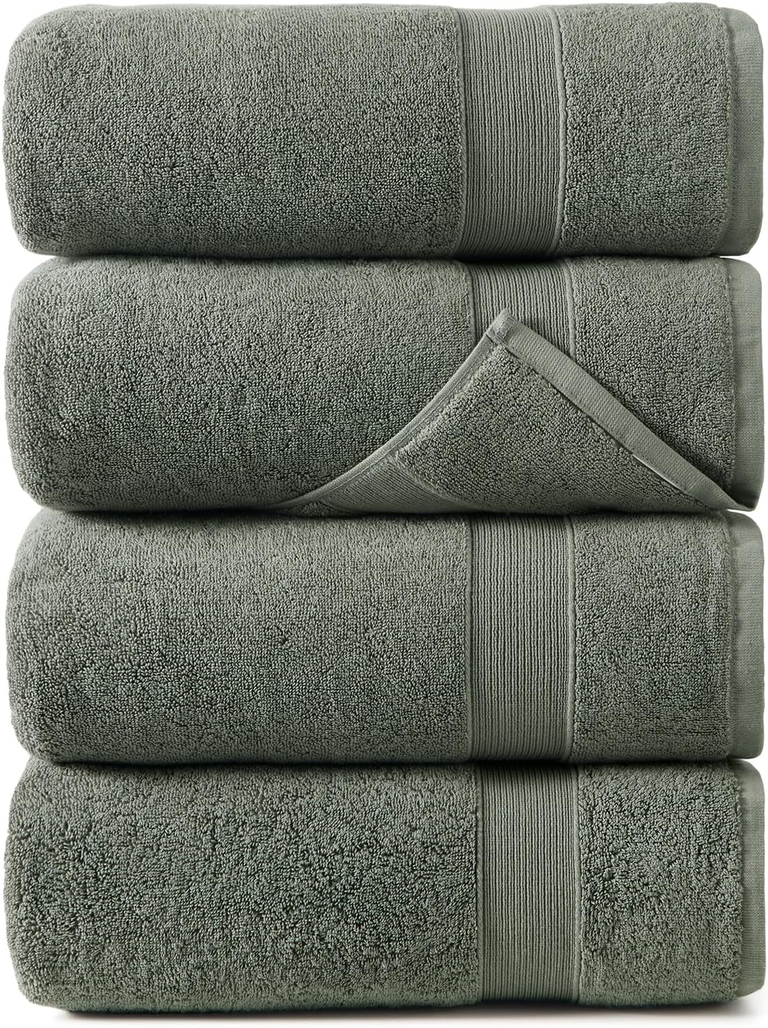REDKISS Luxury Cotton Bath Towels Set of 4