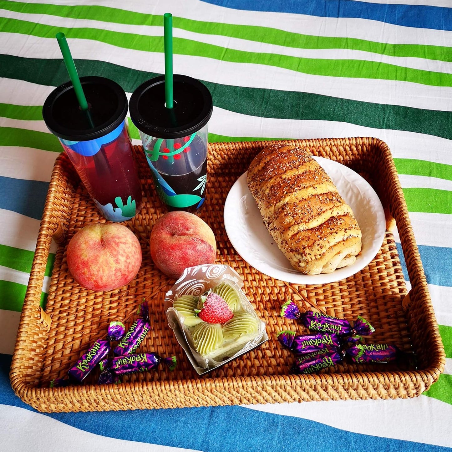 A timeless Woven Serving Tray for Effortless Everyday Entertaining.