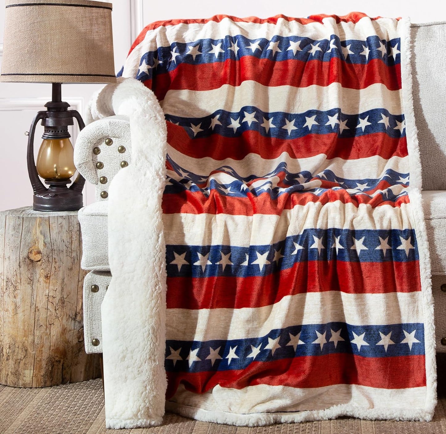 Cozy American Throw Blanket