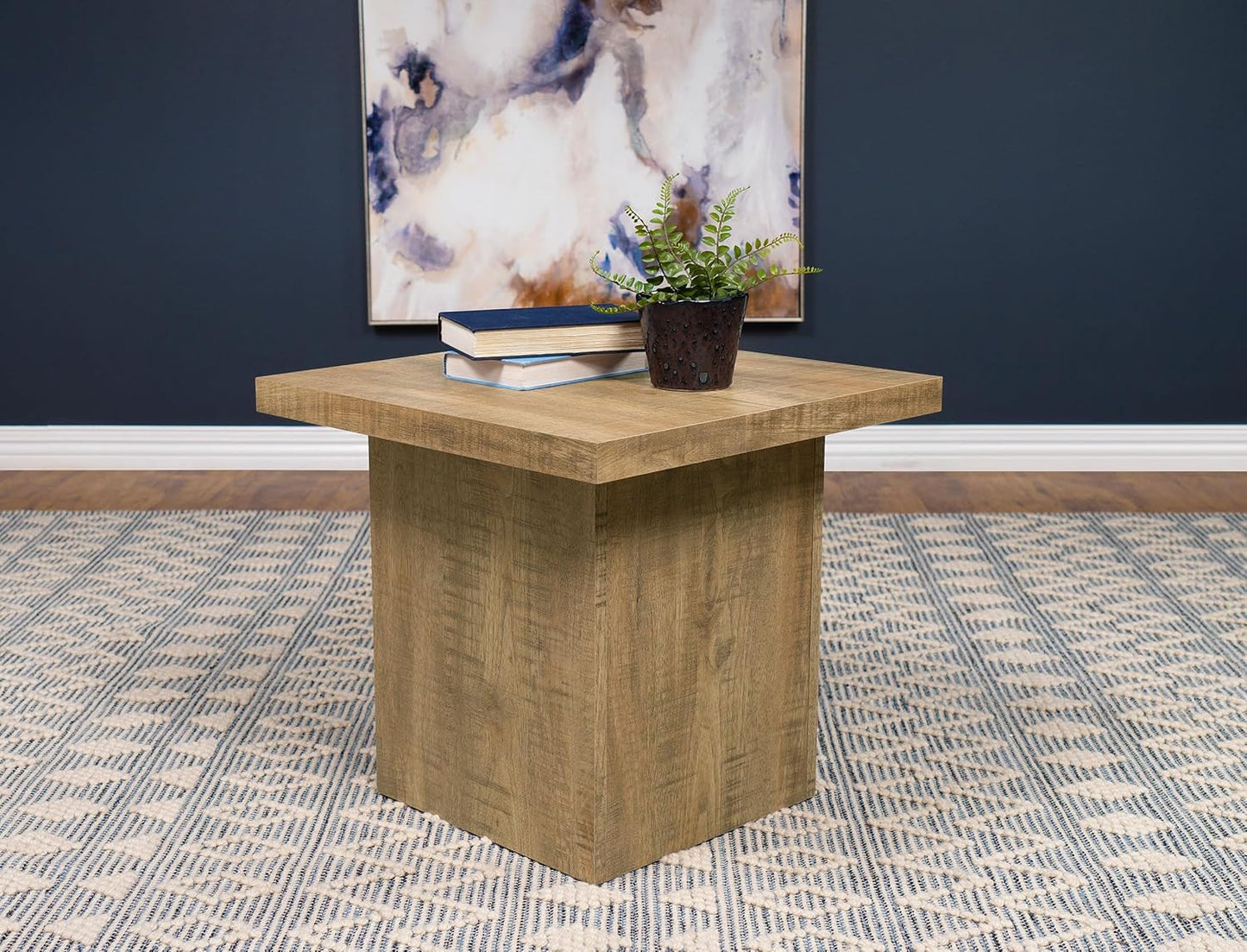 Rustic Modern Square End Table