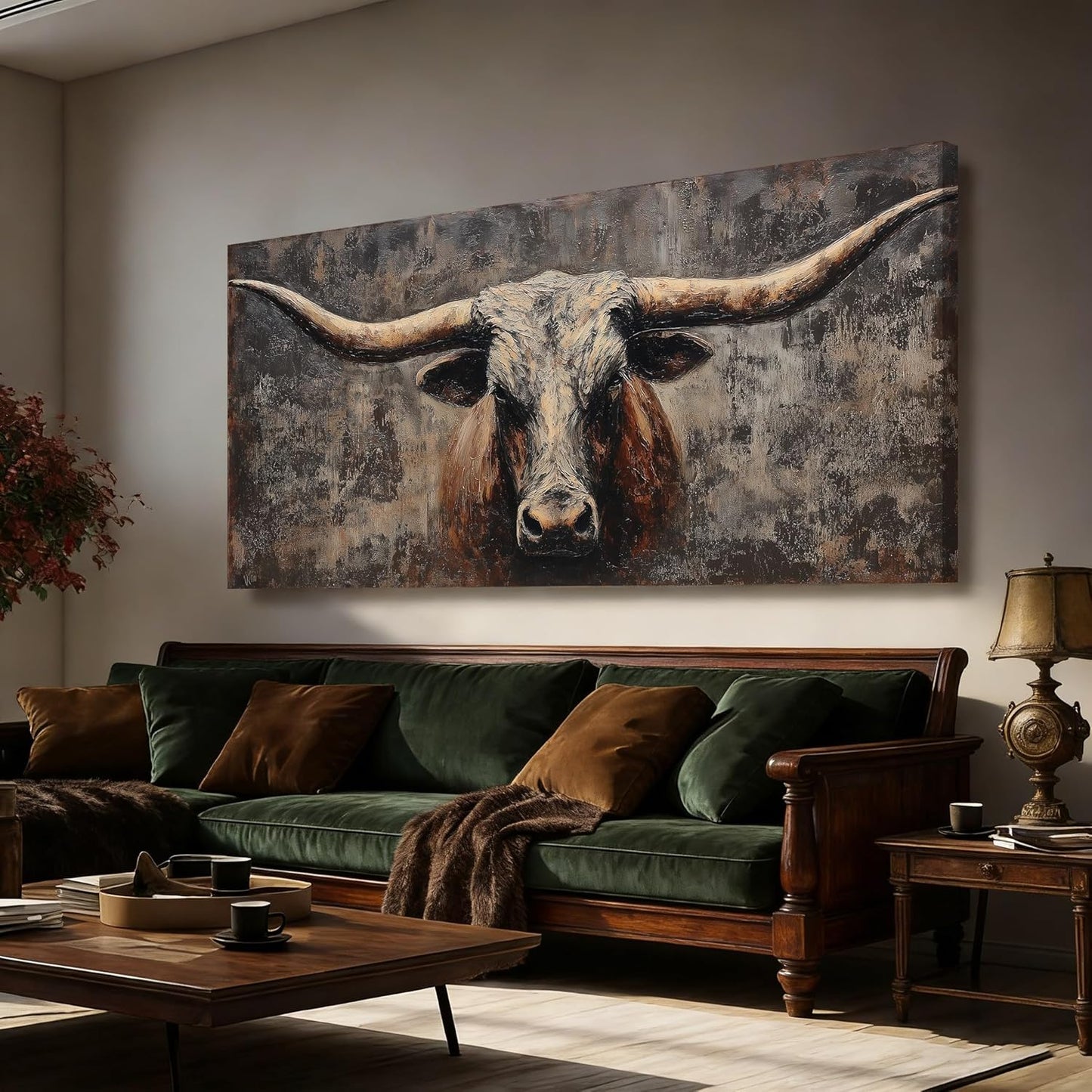 Rustic Highland Cow Wall Art for Modern Farmhouse Lving