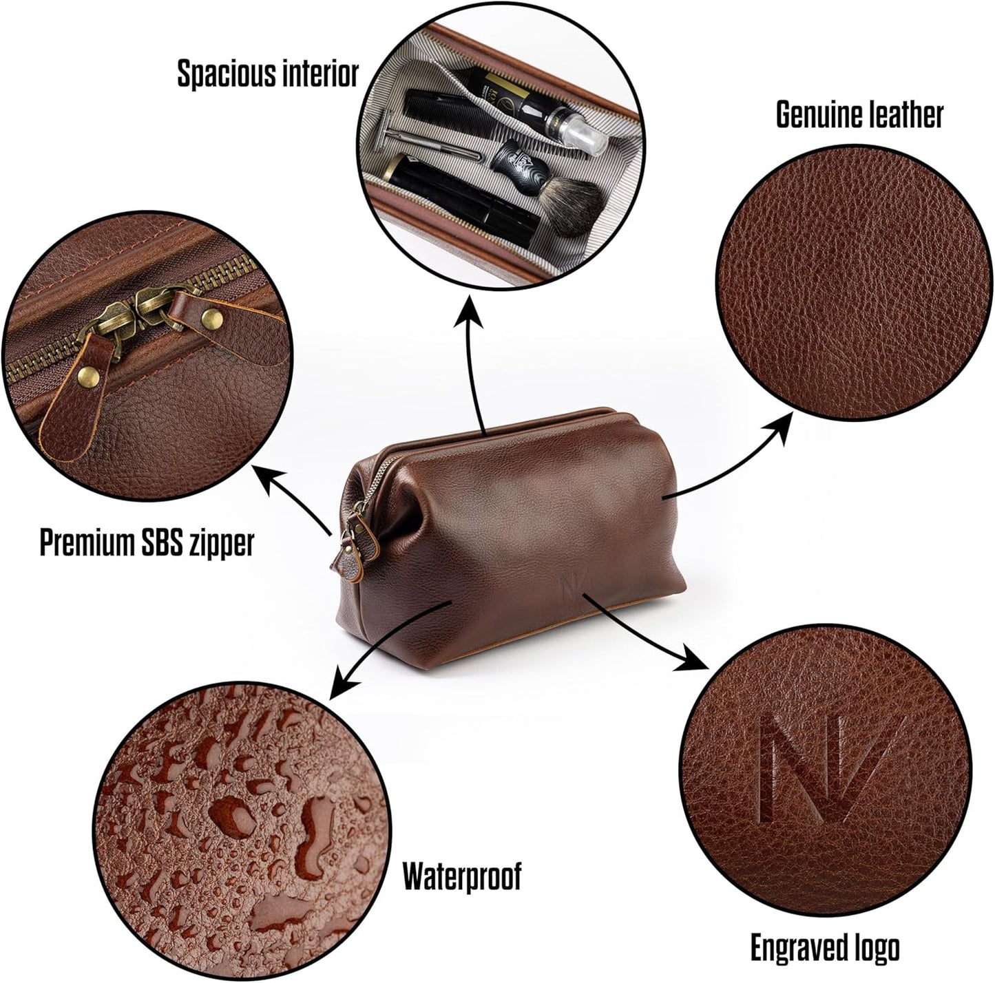 Luxury Genuine Leather Men's Travel Bag