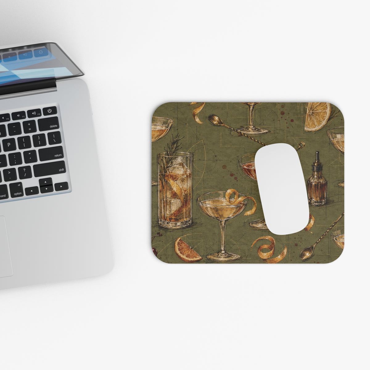 Vintage Cocktail Mouse Pad (Rectangle)