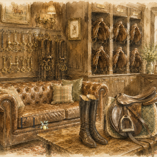 Vintage Tack Room | Watercolor Clipart PNG