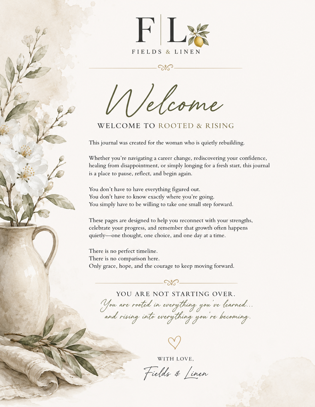 Rooted & Rising | A Guided Confidence Journal (Digital Download)