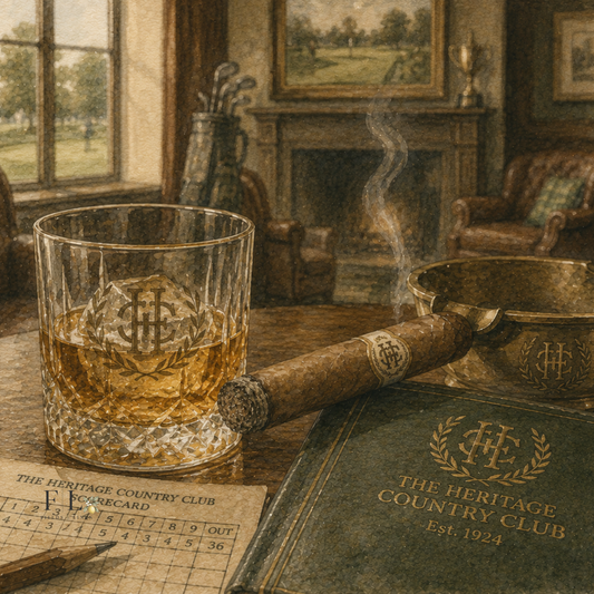 The Drink & Cigar | Watercolor Clipart PNG