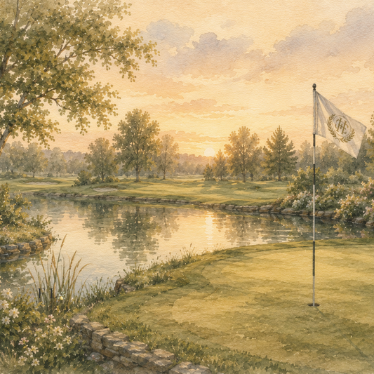 The 18th Hole | Watercolor Clipart PNG