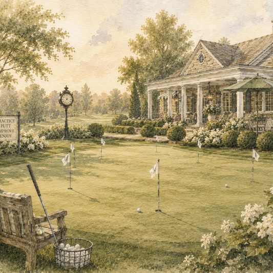 The Putting Green | Watercolor Clipart PNG