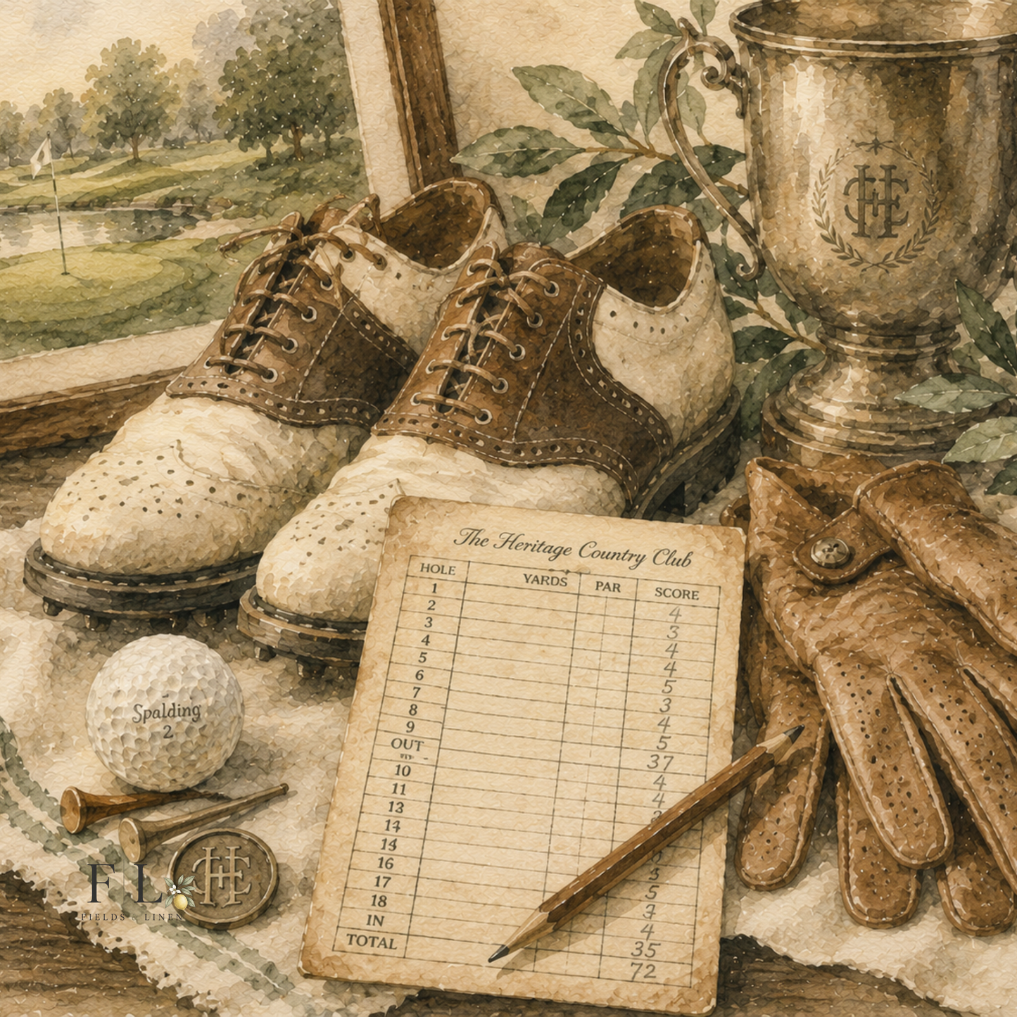 The Shoes & Gloves | Watercolor Clipart PNG