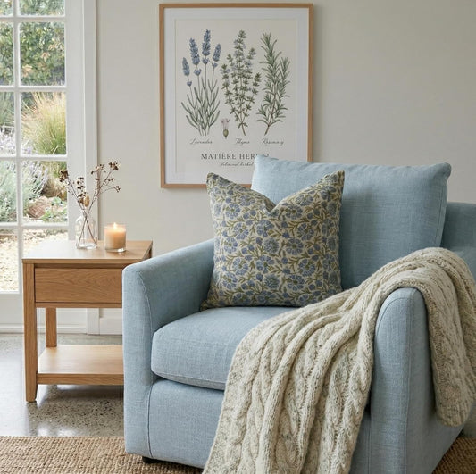 Heirloom Meadow Linen Pillow Cover