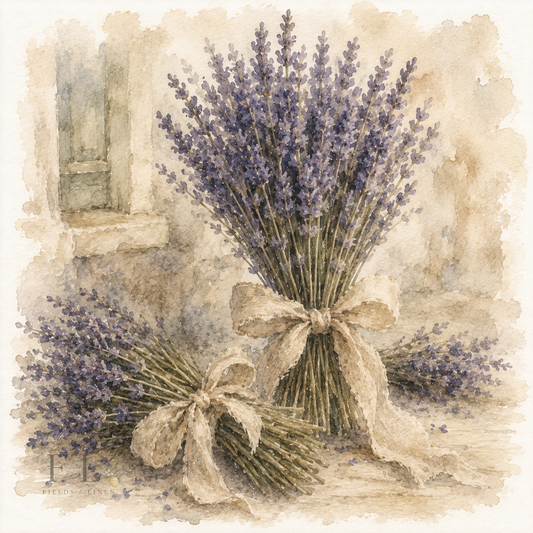 Lavender Bundles Watercolor Clipart